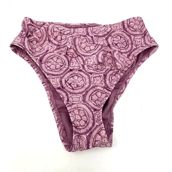 Shade & Shore Pink Mandala Print Bikini Bottom Size Small NWT - Picture 1 of 7